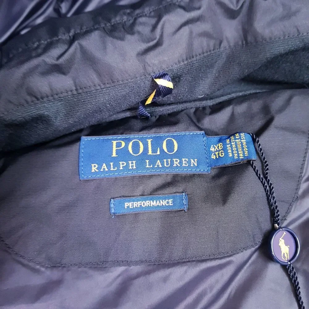 POLO‎ RALPH LAUREN Big & Tall Hooded Water Repellent Long Duck Down Coat 4XB